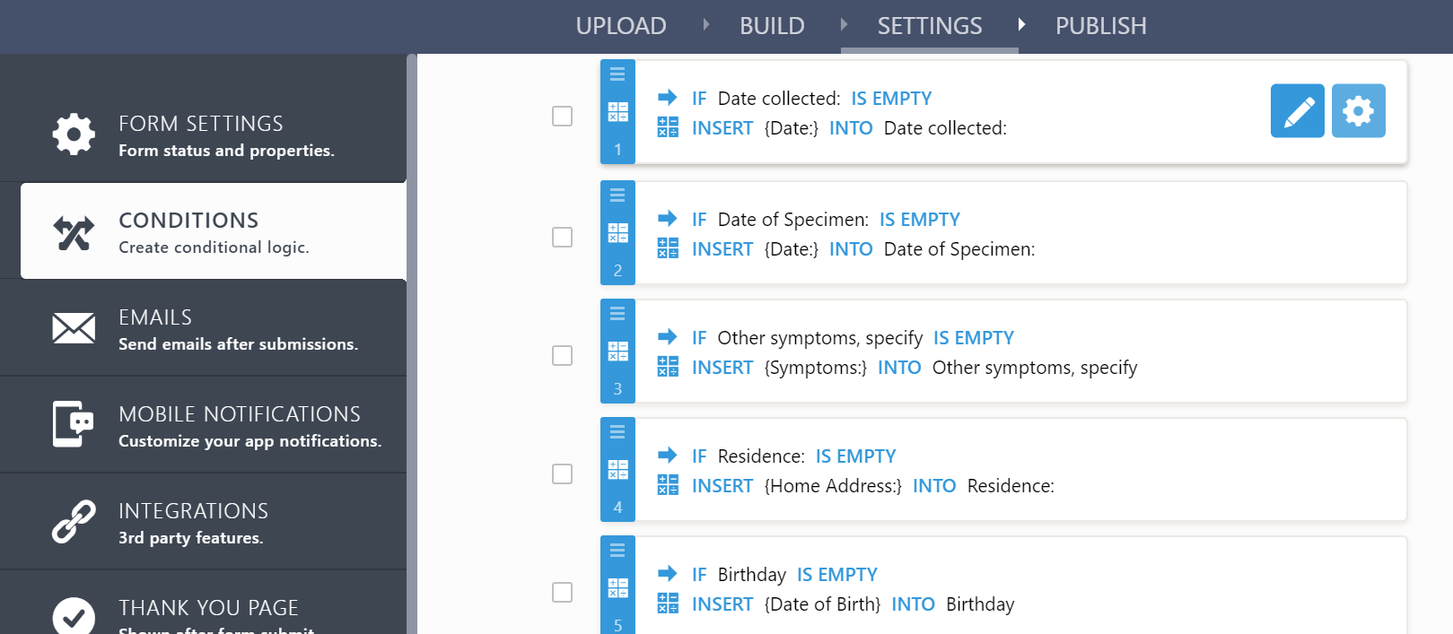 Why my conditional logic in form is not working?